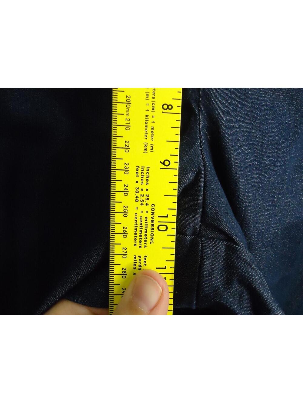Lee Straight-Leg Mid Rise Regular Fit Dress Slacks Womens Size 12 M Navy - Picture 7 of 9
